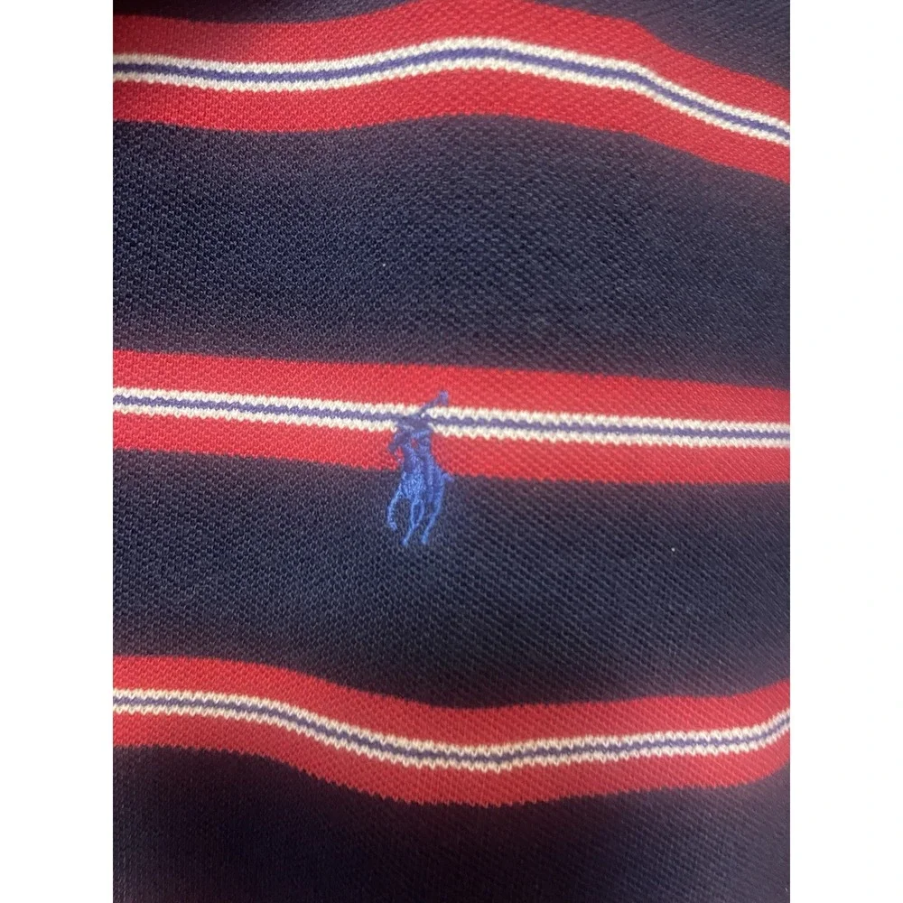 Polo By Ralph Lauren Blue/Red Stripe Cotton Men's 2XL